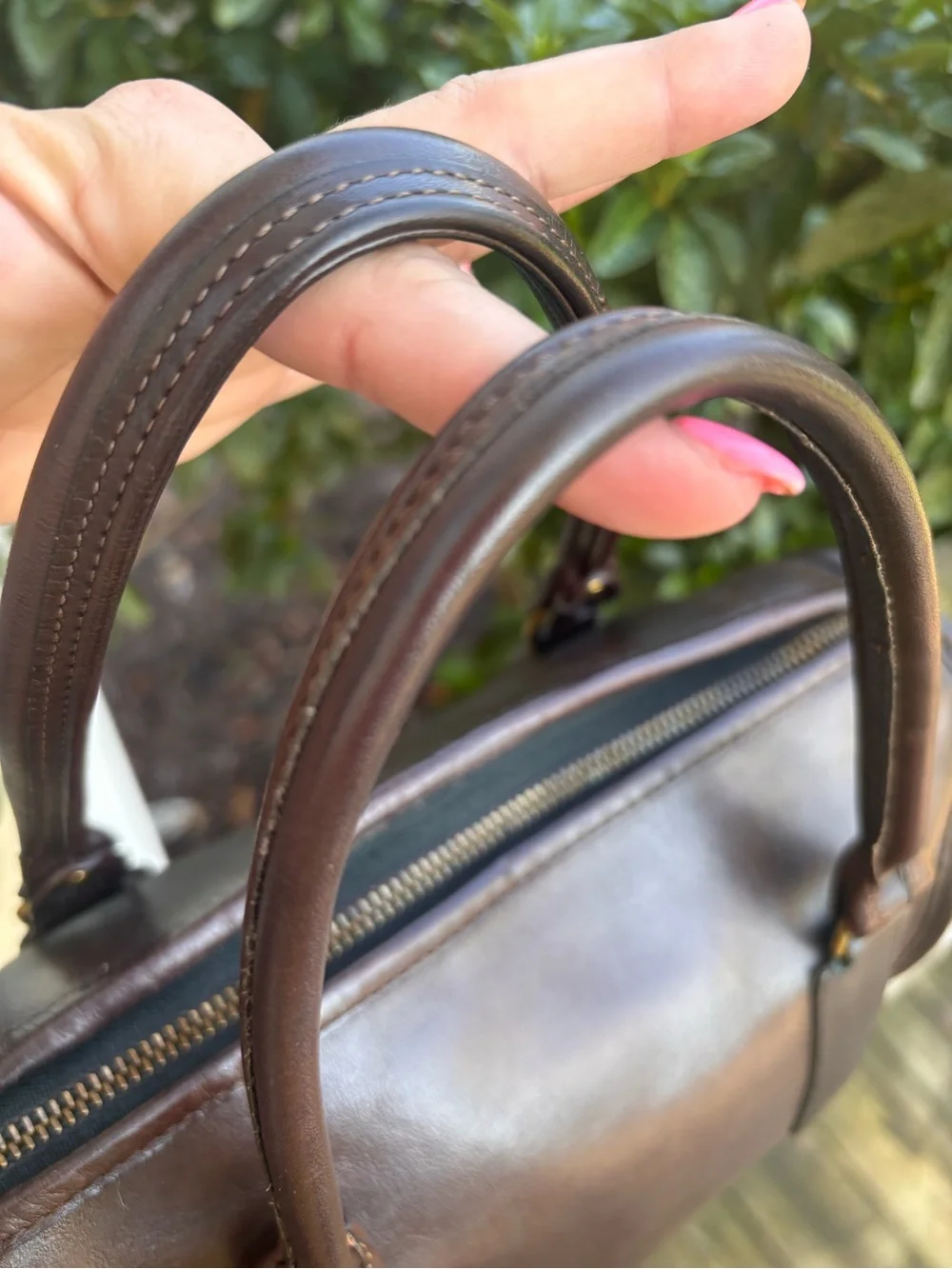 Authentic Coach NYC Mocha Madison satchel